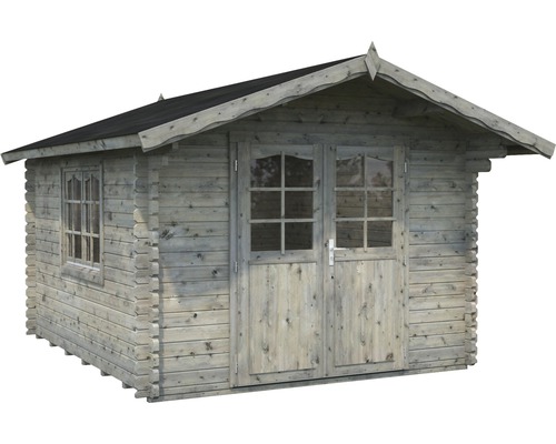 Abri de jardin en bois avec fenêtre et double porte
