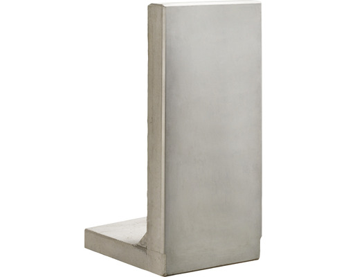 Winkelstütze Sichtbeton inkl. Versetzösen grau 50 x 10 x 120 cm Fusstiefe = 65 cm Winkelstütze Sichtbeton inkl. Versetzösen grau 50 x 10 x 120 cm Fusstiefe = 65 cm