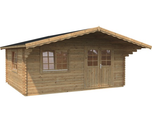 Maison de jardin en bois avec fenêtre et double porte