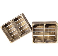 Zwei Holzkisten zur Aufbewahrung oder Dekoration