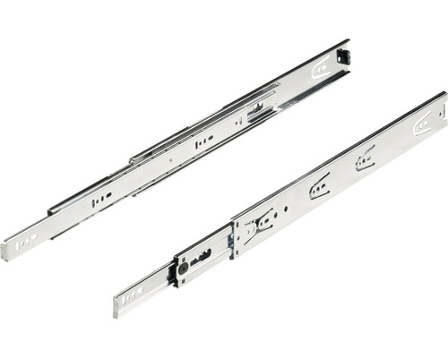 Coulisse pour tiroir à sortie totale Hettich 300 mm bichromatée 9118108 2 pièces Ensemble de glissières de tiroir en métal