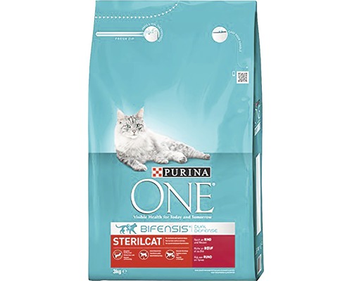 PURINA ONE Nourriture pour chats adultes sterilcat 3 kg Purina One Sterilcat aliments pour chats 3 kilogrammes