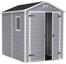 Abri de jardin avec double porte et fenêtre