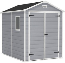 Abri de jardin avec fenêtre et double porte pour ranger les outils de jardin