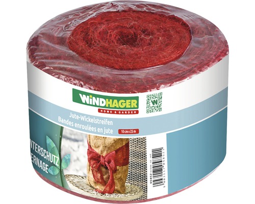 Rouleau de bandes d''emballage en jute, 10 cm x 25 m, pour la protection hivernale