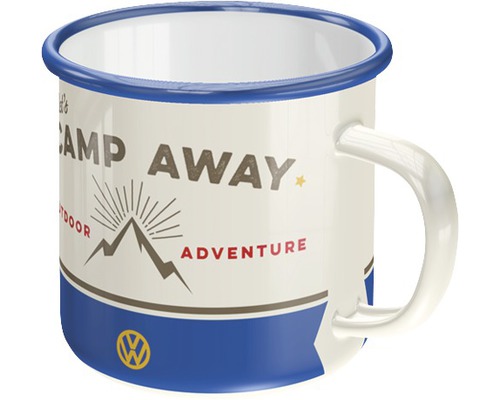 Mug émaillé VW Bulli Camp Away 0,36 l 8x8x8 cm