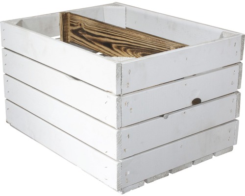 Holzkiste, weiss