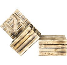 Zwei Holzkisten für Lagerung und Dekoration