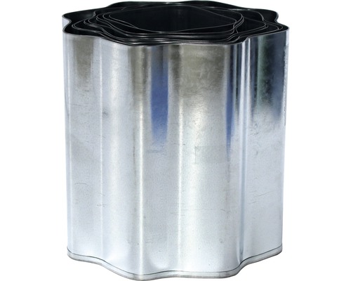 Bordure de parterre métallique ondulée