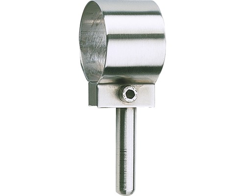 Rohrschelle aus Metall mit Gewindestift