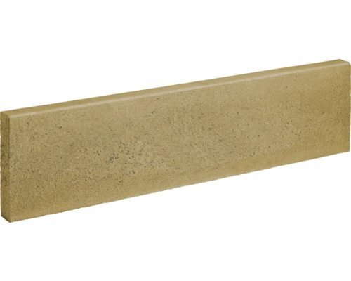 Beton Rasenbordstein gelb-sand gefast 100 x 6 x 25 cm