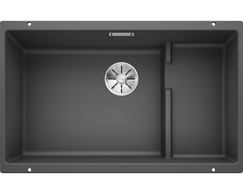 Blanco SUBLINE 700-U Level Spüle BxT 730x460 mm Silgranit felsgrau 523453 Spüle aus Verbundwerkstoff mit Abtropffläche
