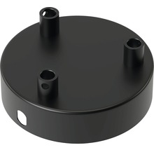 Schwarze Deckenbefestigung für Leuchten mit drei Befestigungspunkten