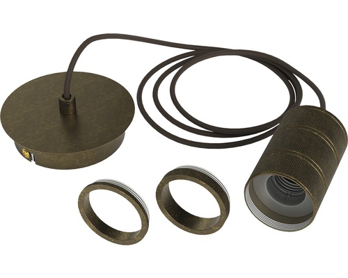 Pendelleuchte mit Kabel und zwei Ringen