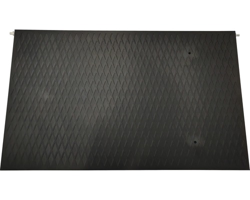 Tapis en caoutchouc noir avec motif losanges