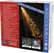Guirlande lumineuse LED Konstsmide contrôlable par application pour iOS et Android, avec 960 LED ambrées et câble noir