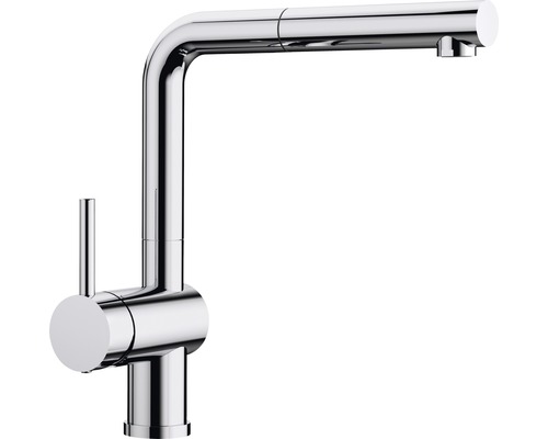 Robinetterie de cuisine haute pression Blanco LINUS-S levier gauche chrome galvanisé 514016