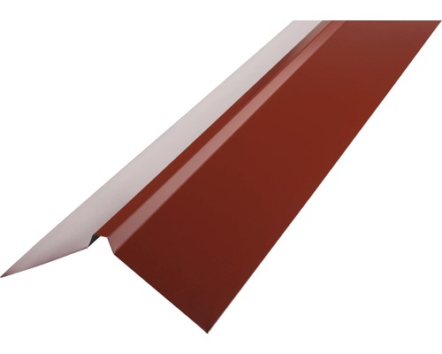 Faîtage droit pour tôle trapézoïdale oxide red 95 x 95 mm longueur : 2 m