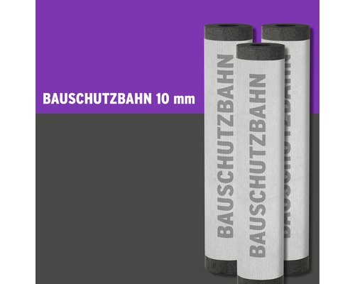 Drei Rollen Bauschutzbahn, 10 mm