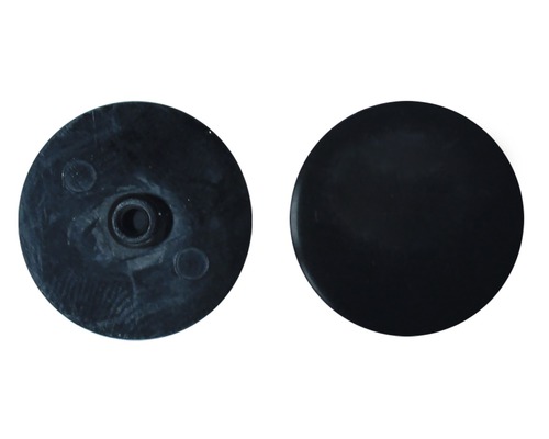 Capuchon de recouvrement SW 4x18 mm noir 100 unités Deux patins ronds en plastique pour meubles