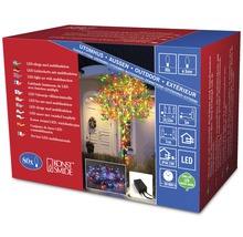 Emballage d''une guirlande lumineuse LED multifonction pour extérieur avec 80 lampes LED