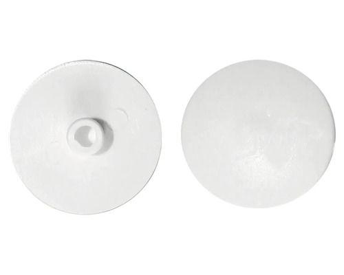 Capuchon de recouvrement SW 4x18 mm blanc 100 unités Cache-écrous en plastique, deux vues