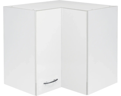 Armoire suspendue d'angle Flex WellPalmaria/Wito largeur 60 cm blanc