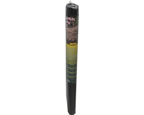 Rindenmulchfolie FloraSelf® AirGrow 33g/m² 1500x90 cm schwarz Unkrautvlies auf Rolle, 15 Meter mal 0,5 Meter