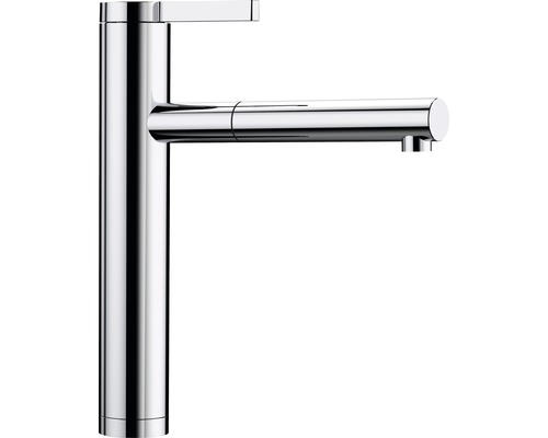 Robinetterie de cuisine haute pression Blanco LINEE-S chrome galvanisé 517591 Robinet de lavabo en métal