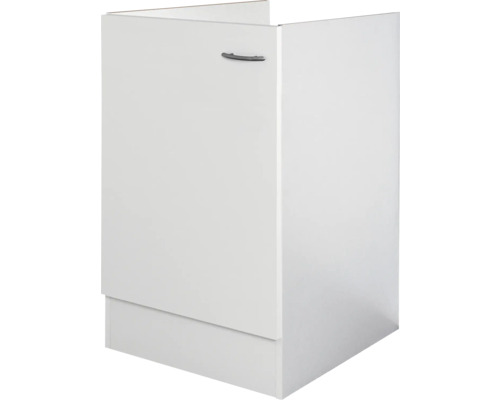 Meuble d'évier Flex Well Wito lxhxp 50x82x57 cm couleur de façade blanc - couleur du corps blanc