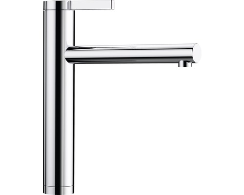 Robinetterie de cuisine haute pression Blanco LINEE chrome galvanisé 517594 Mitigeur de lavabo monocommande en métal