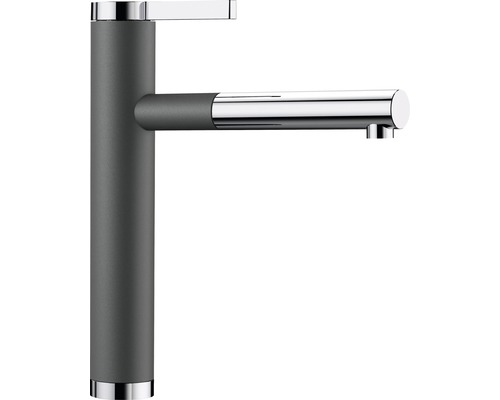 Robinet de cuisine BLANCO LINEE-S gris rocher/chrome 518804