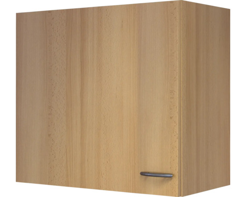 Armoire suspendue Flex Well Nano lxhxp 60x54x32 cm couleur de façade hêtre - couleur du corps hêtre Élément haut avec porte et poignée