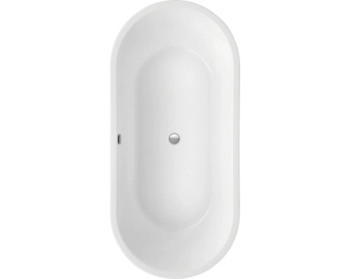 Vue de dessus d''une baignoire îlot