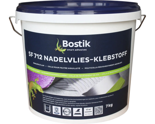 Colle pour feutre aiguilleté Profi Bostik 7 kg Seau de colle pour aiguilletés Bostik SF 712, 7 kg