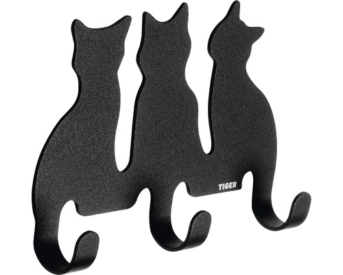 Barre à crochets TIGER Cats noir