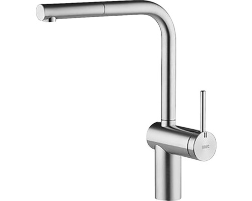 Mitigeur monocommande KWC LIVELLO en saillie acier inoxydable 10.231.103.700FL Robinet de cuisine avec bec haut