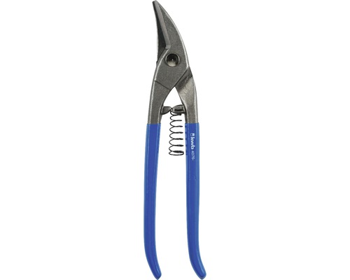 Blechschere mit blauem Griff
