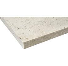 FLAIRSTONE Trittstufe Roma beige 1 Längsseite geschliffen und gefast 115 x 35 cm