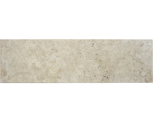 Marche FLAIRSTONE Roma beige 1 côté long + deux côtés courts poncés et chanfreinés 115 x 35 cm