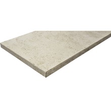 FLAIRSTONE Trittstufe Roma beige 1 Längsseite + beide kurze Seiten geschliffen und gefast 115 x 35 cm