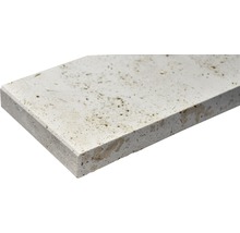 FLAIRSTONE Setzstufe Roma beige beide kurze Seiten geschliffen und gefast 115 x 15 cm