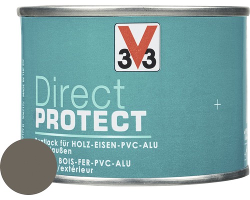 Buntlack V33 Direct Protect taupe 125 ml Farbdose Direct Protect für Holz, Eisen, PVC und Aluminium