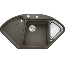 Eckspüle mit Abtropffläche und Sieb