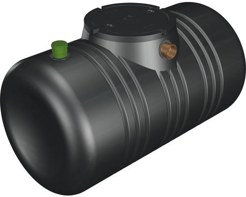 Schwarzer Erdtank für die Gartenbewässerung