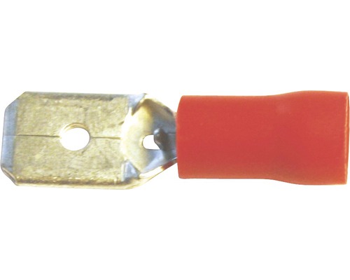 Flachsteckzunge isoliert rot 2.8x0.8 mm 100 Stück