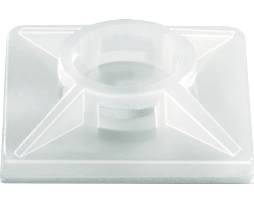 Socle adhésif pour bandes de câbles 19x19x4 mm Support de serre-câble en plastique