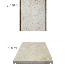 FLAIRSTONE Mauerabdeckplatte Roma beige mit Wassernase 115 x 27 x 3 cm