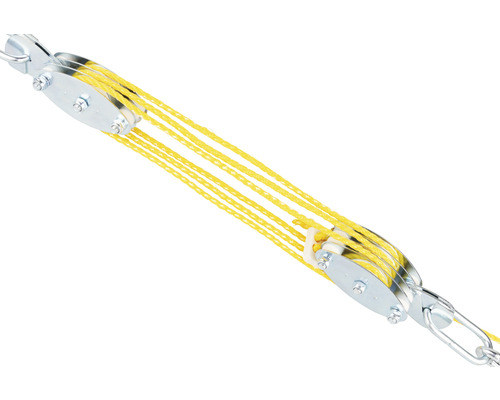 Palan avec corde jaune