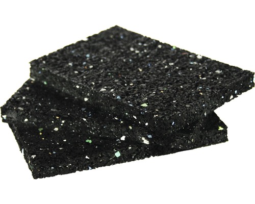 Support de structure Isopat noir 90x60x8 mm Tapis en granulats de caoutchouc